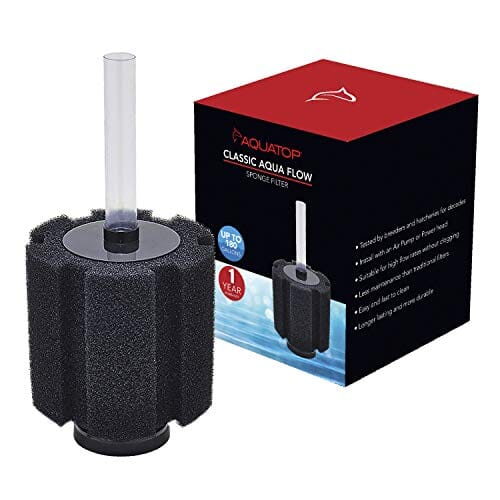 Aquatop Classic Aqua Flow Internal Sponge Filter Internal Aquarium Filters - Up To 180 Gal