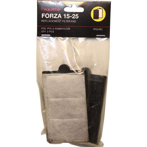 Aquatop Forza Filter Pad with Activated Carbon Aquarium Filter Insert - 15 - 25 Gal - 2 Pack