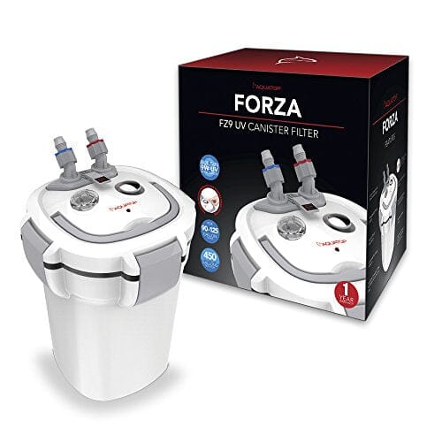 Aquatop Forza Fz9 UV Aquarium Canister Filter with 9W UV Sterilizer - White
