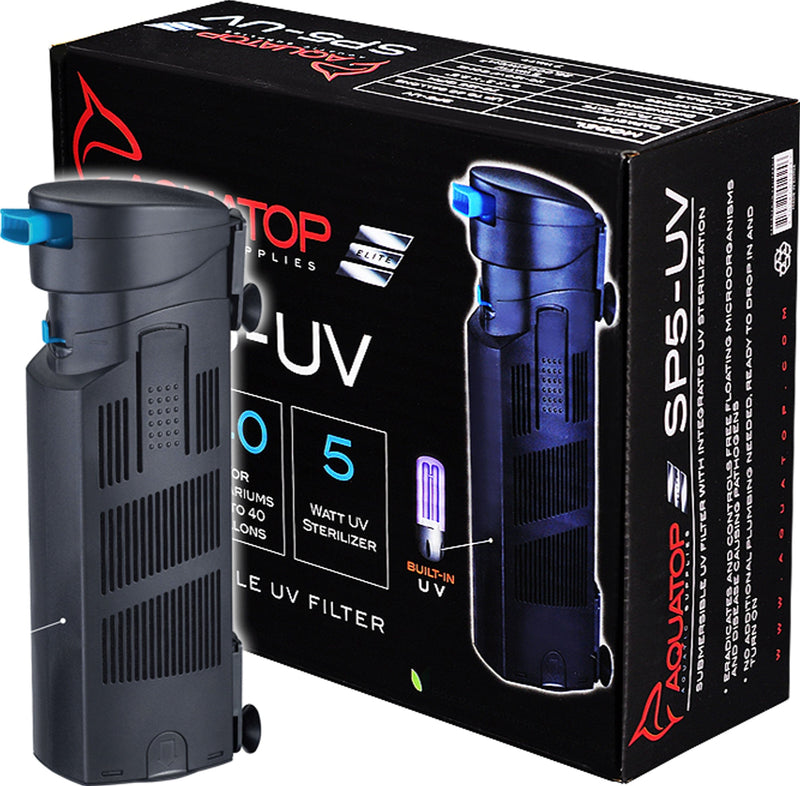 Aquatop Submersible Filter with Uv Sterilizer Internal Aquarium Filters