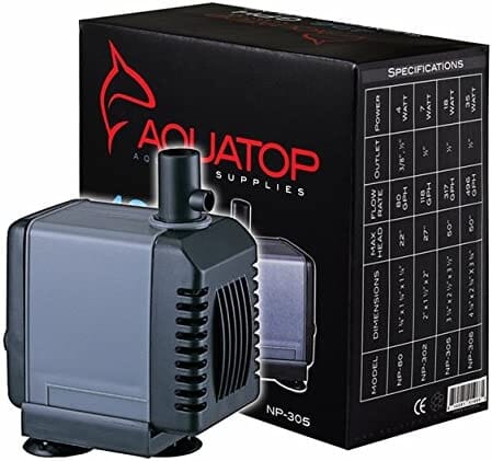 Aquatop Submersible Nano Pump with Adjustable Flow Aquarium Air Pump - Black - 317 Gal