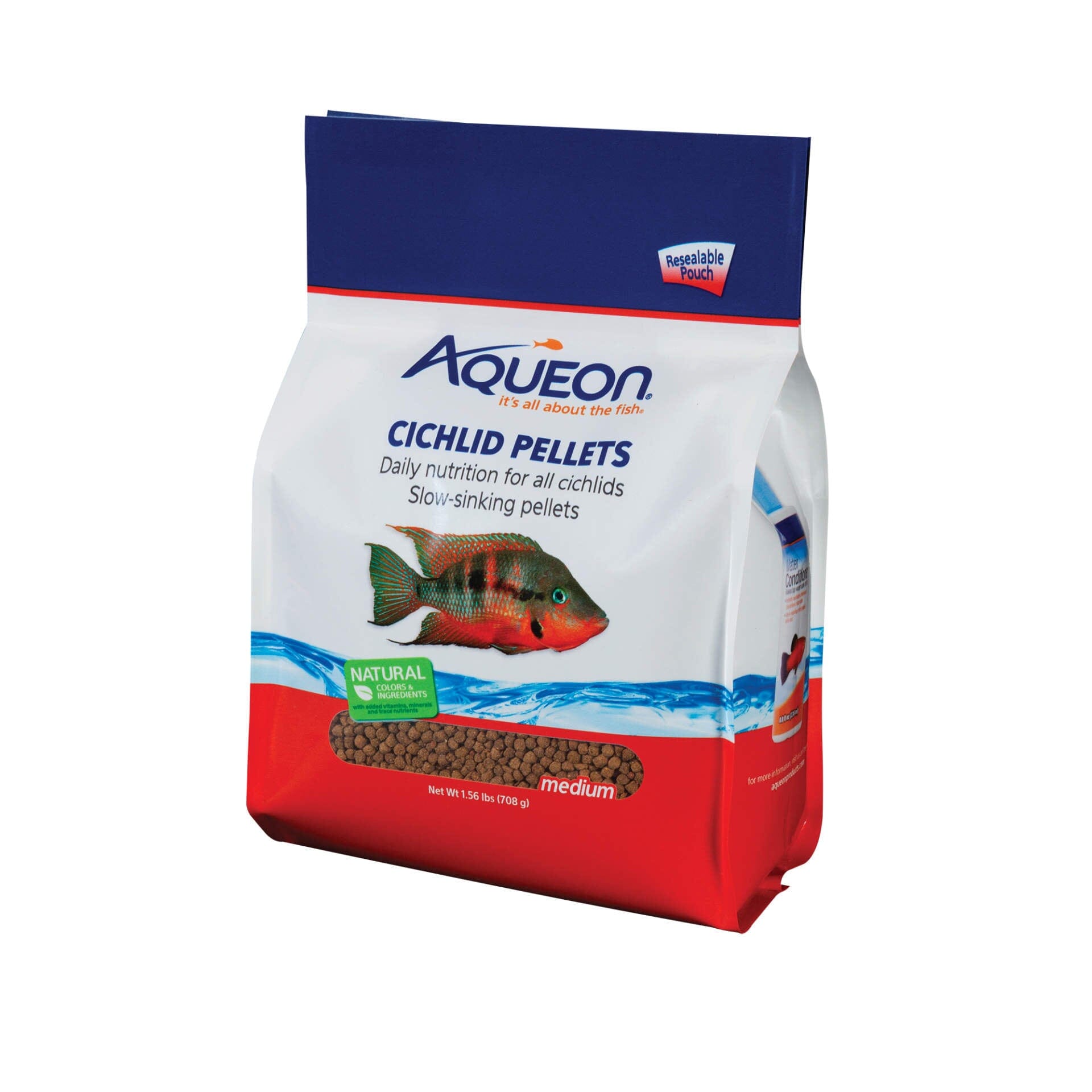 Aqueon Cichlid Food - Medium - 25 Oz