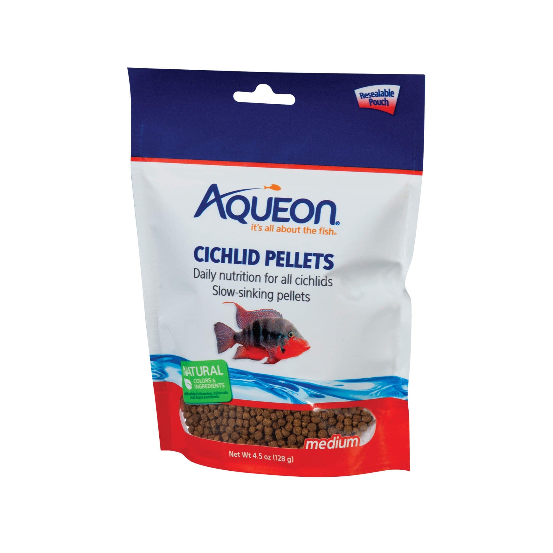 Aqueon Cichlid Food - Medium - 4.5 Oz