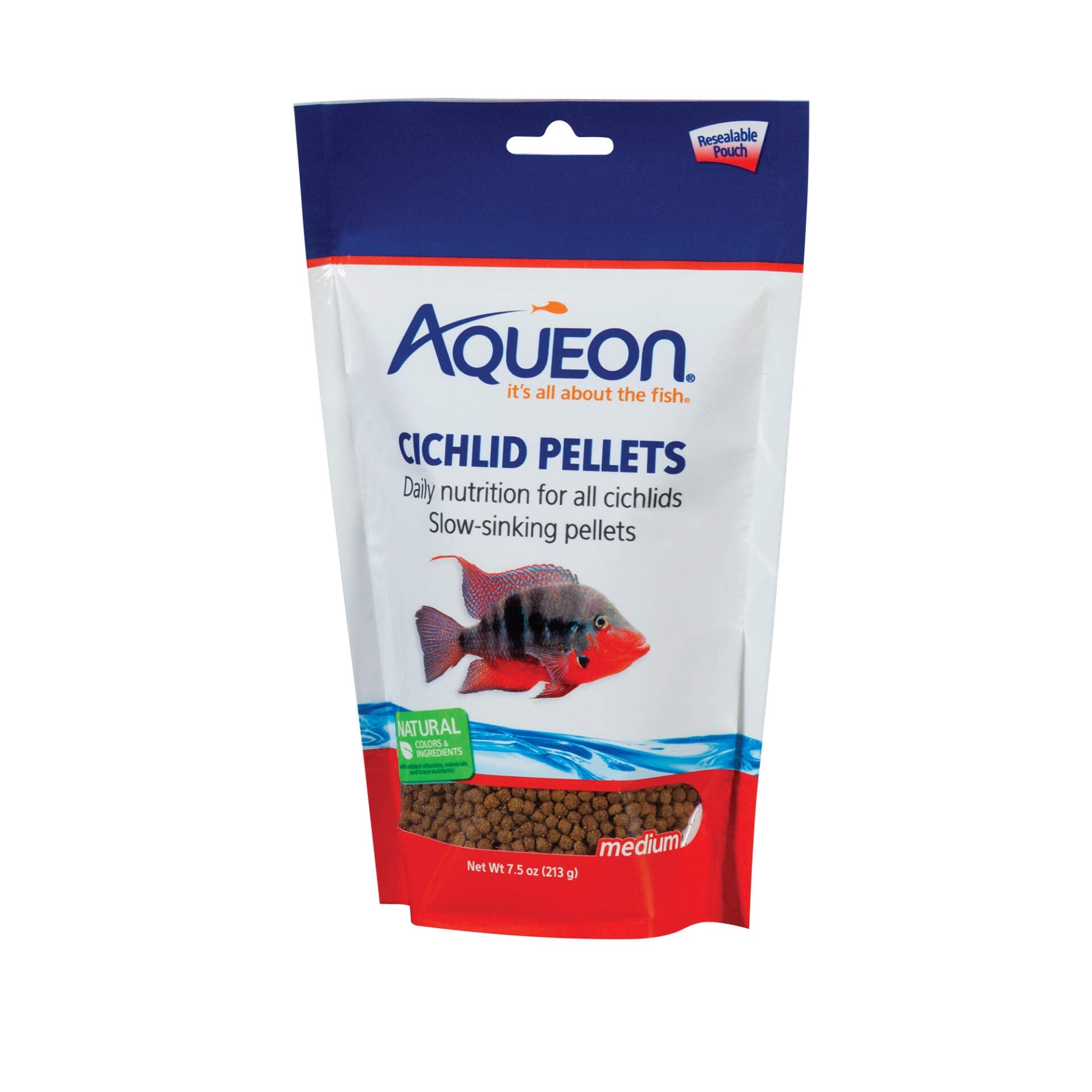 Aqueon Cichlid Food - Medium - 7.5 Oz