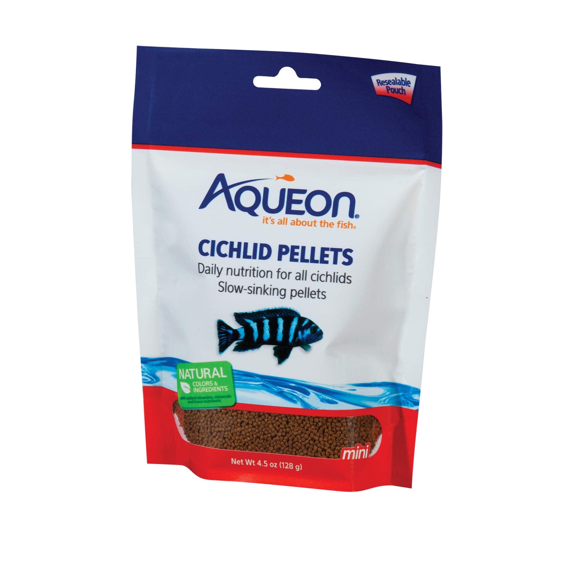 Aqueon Cichlid Food - Mini - 4.5 Oz