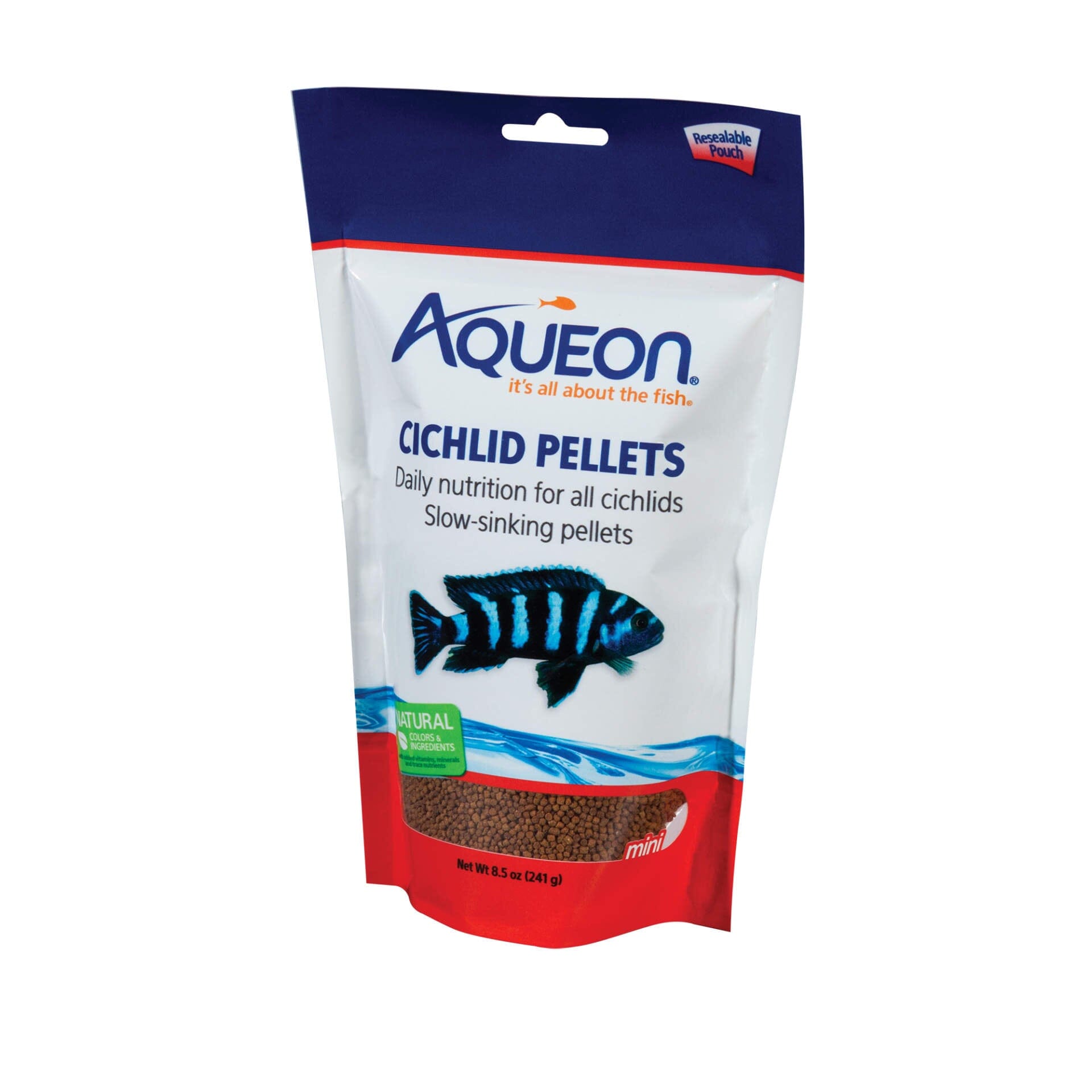 Aqueon Cichlid Food - Mini - 8.5 Oz