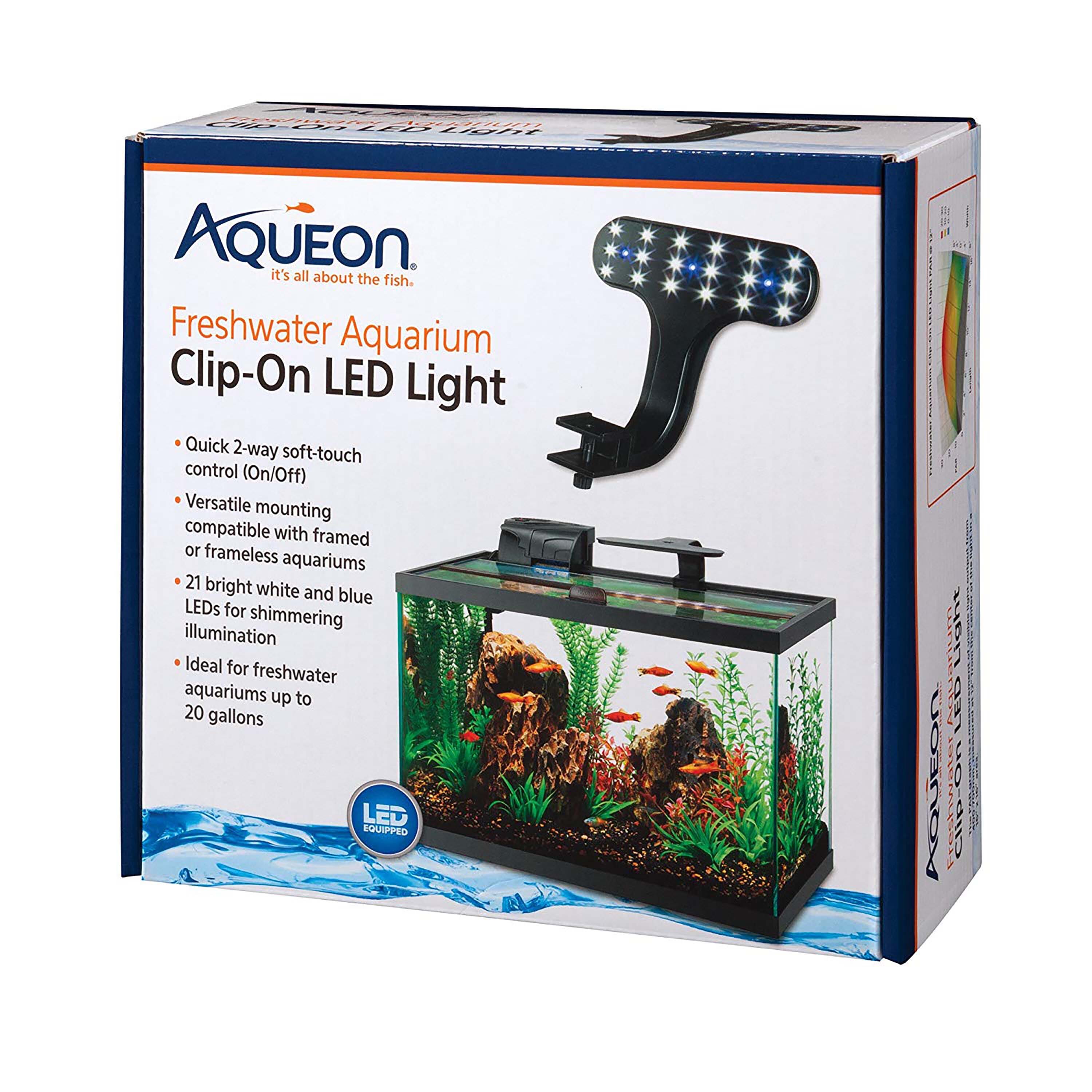 Aqueon Freshwater Aquarium Clip-On LED Light - One Size