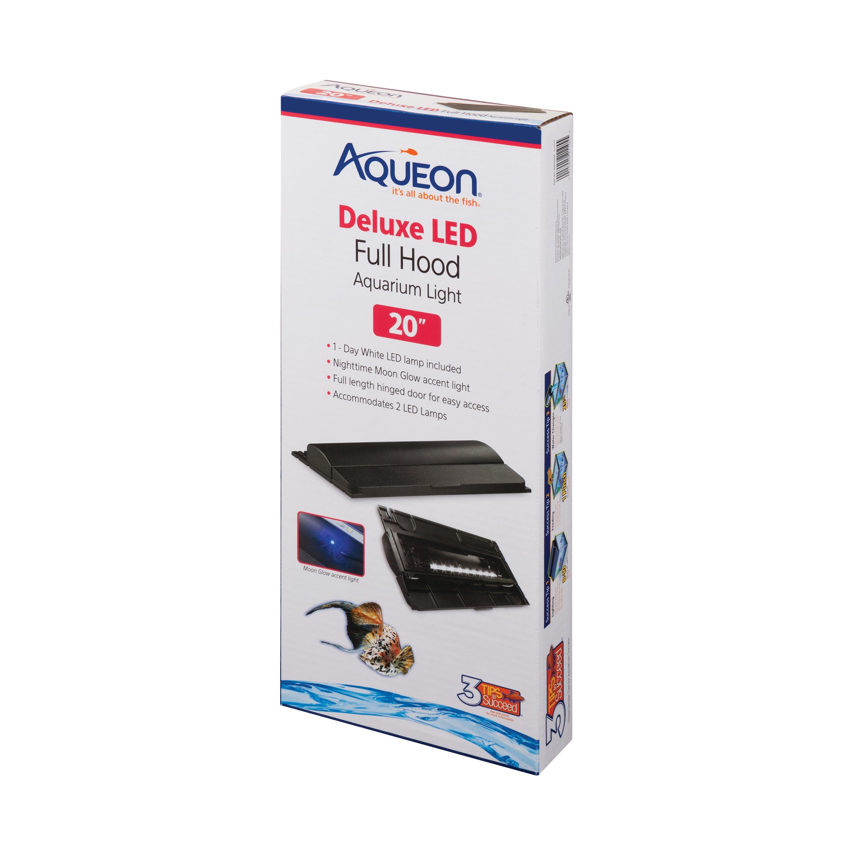 Aqueon LED Deluxe Full Aquarium Hoods - 20 in