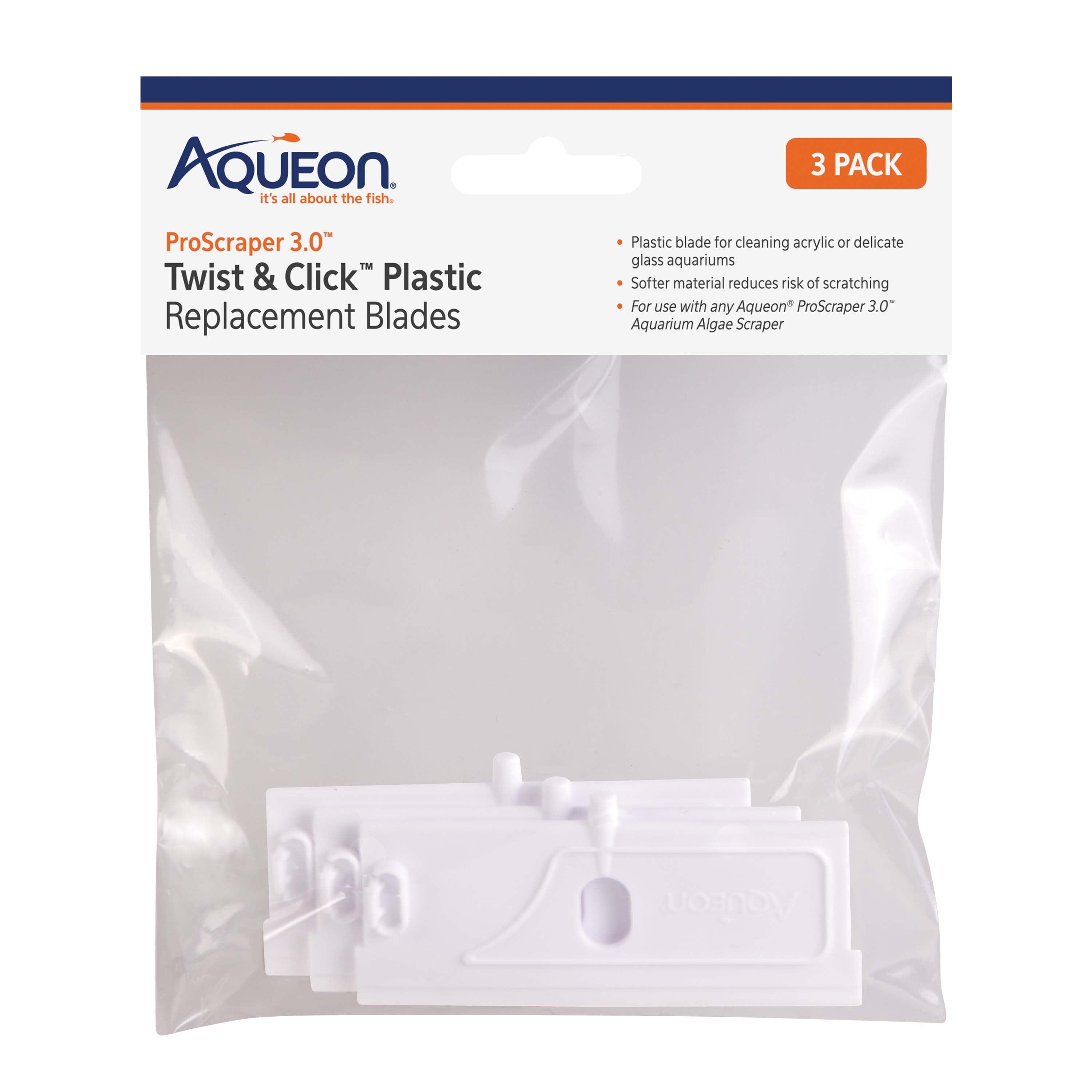 Aqueon ProScraper 3.0â„¢ Twist & Clickâ„¢ Plastic Replacement Blades - One Size