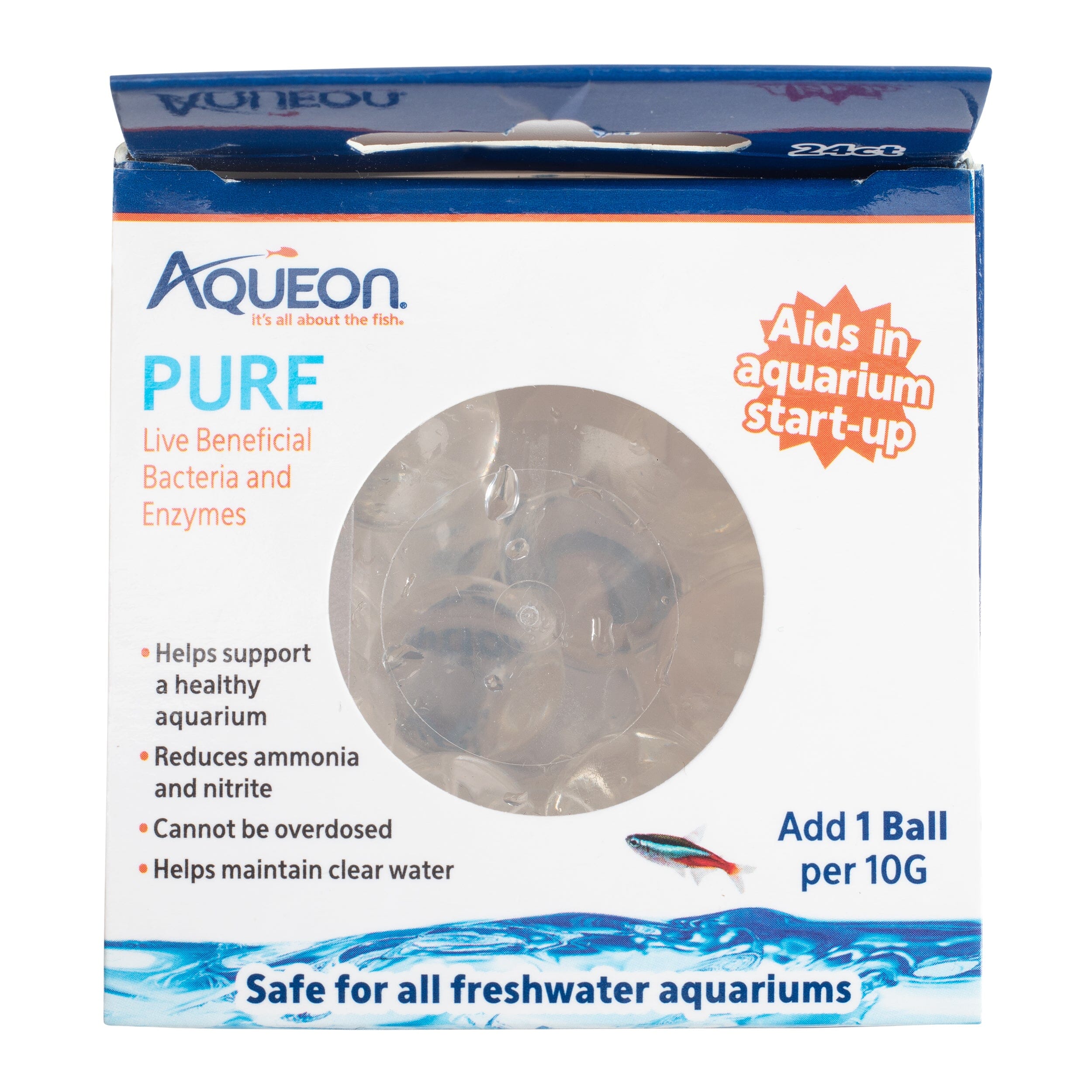 Aqueon PURE Live Beneficial Bacteria - 24 Pack - 10 gal