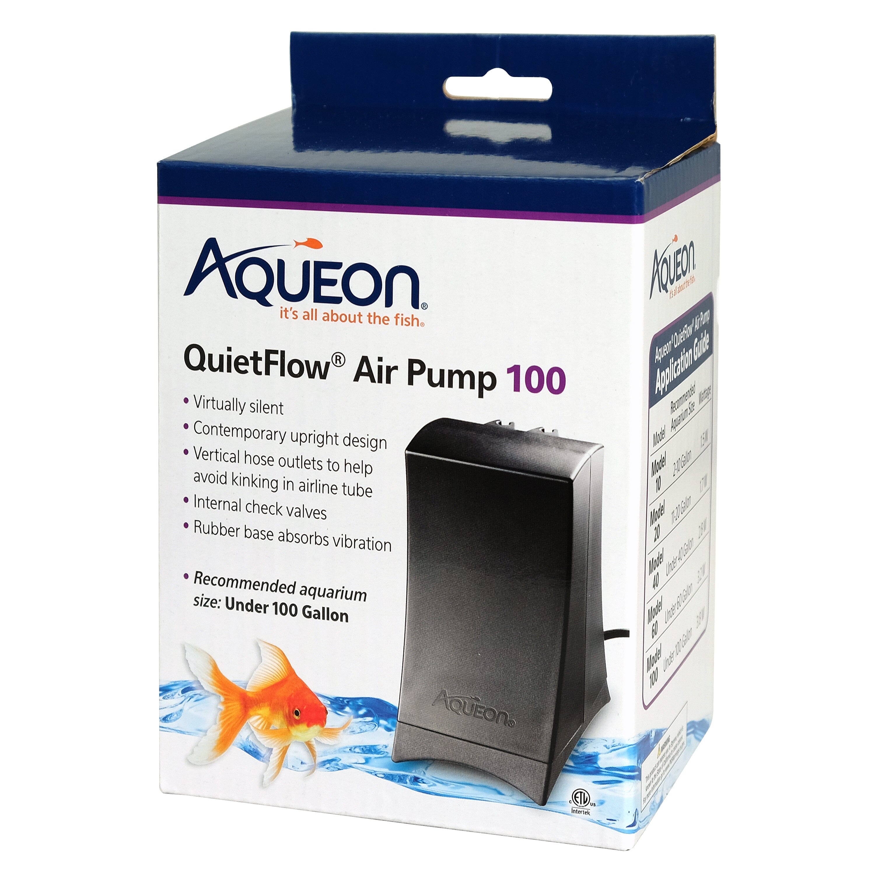 Aqueon QuietFlow Air Pump Black - 100