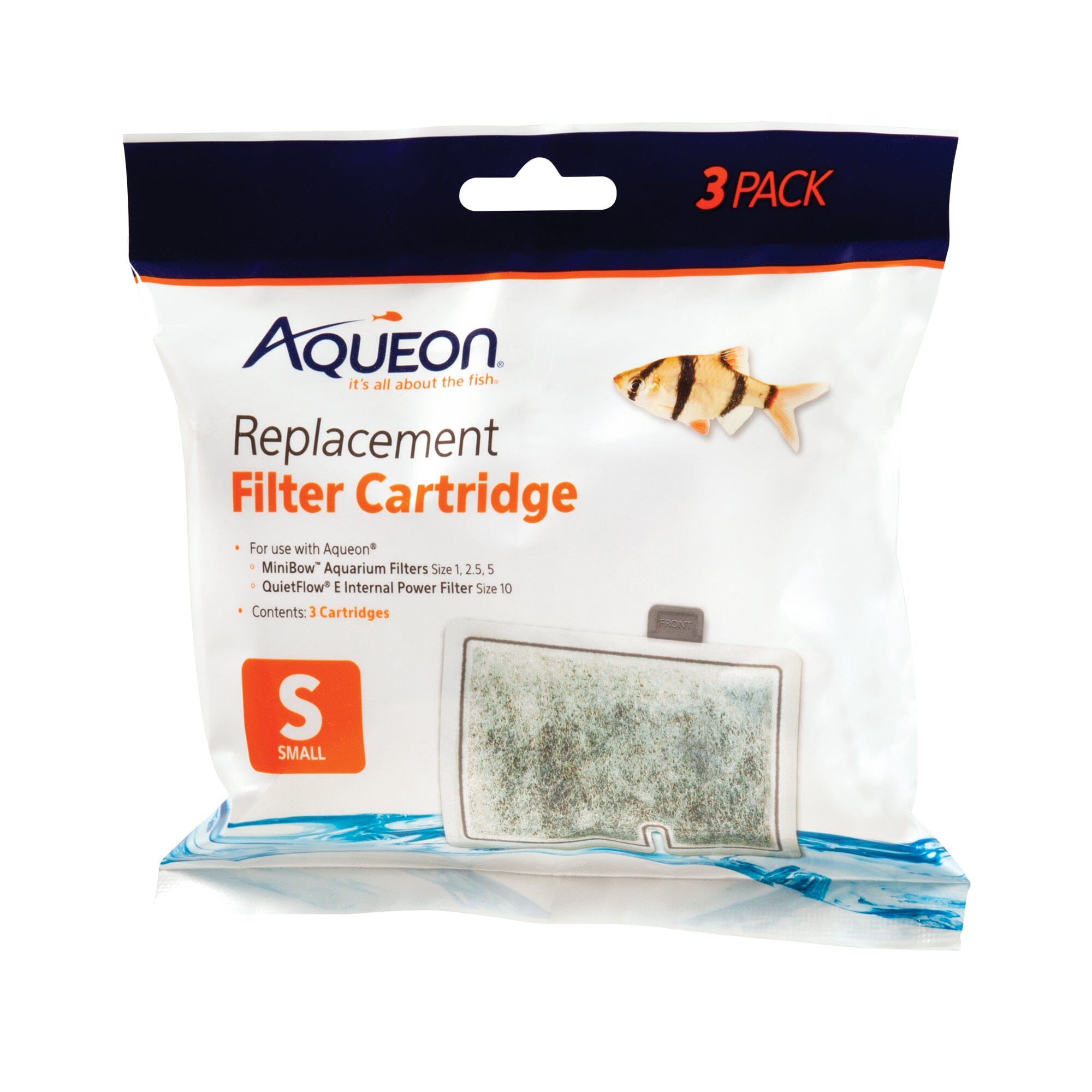 Aqueon Replacement Filter Cartridges - Small - 3 Pack