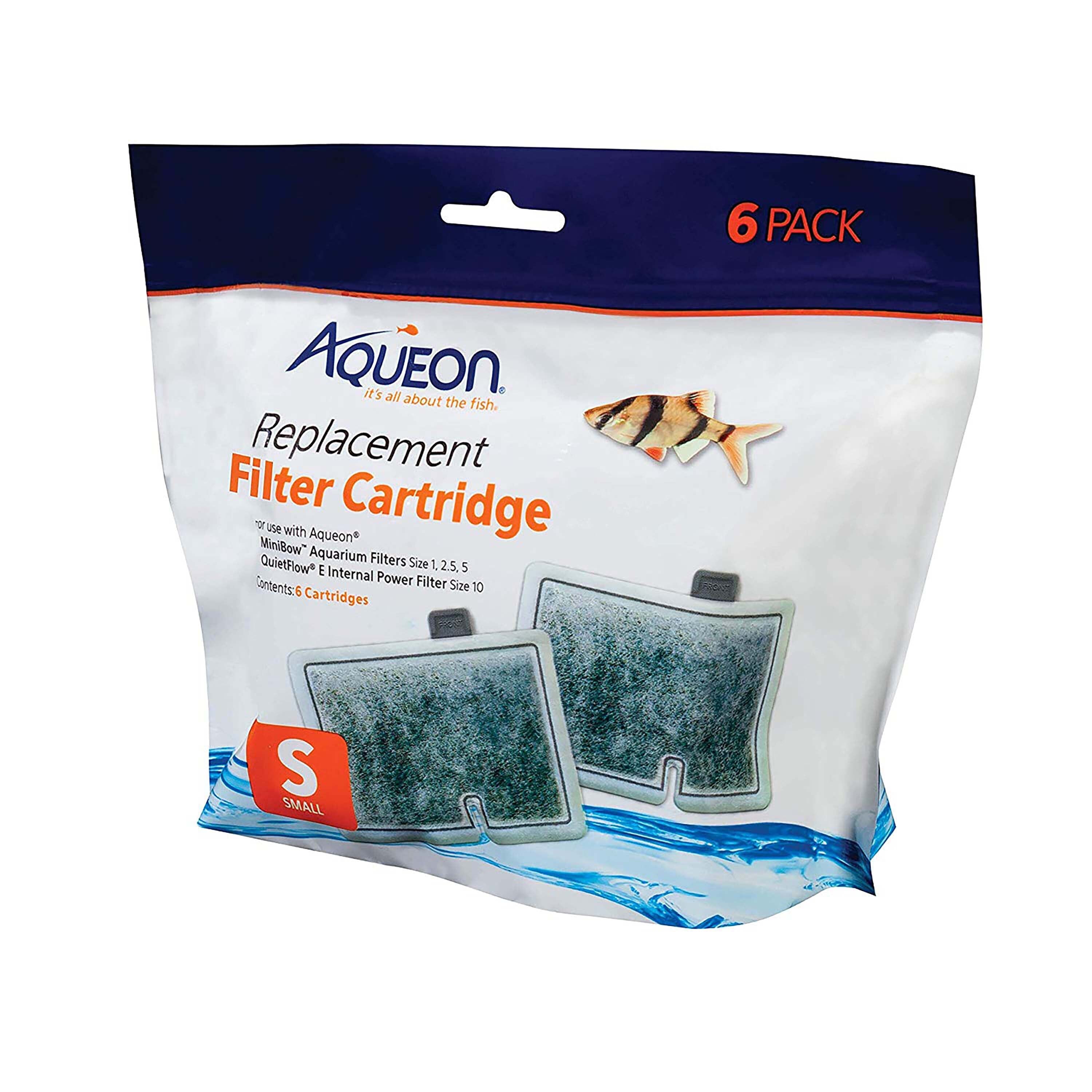 Aqueon Replacement Filter Cartridges - Small - 6 Pack