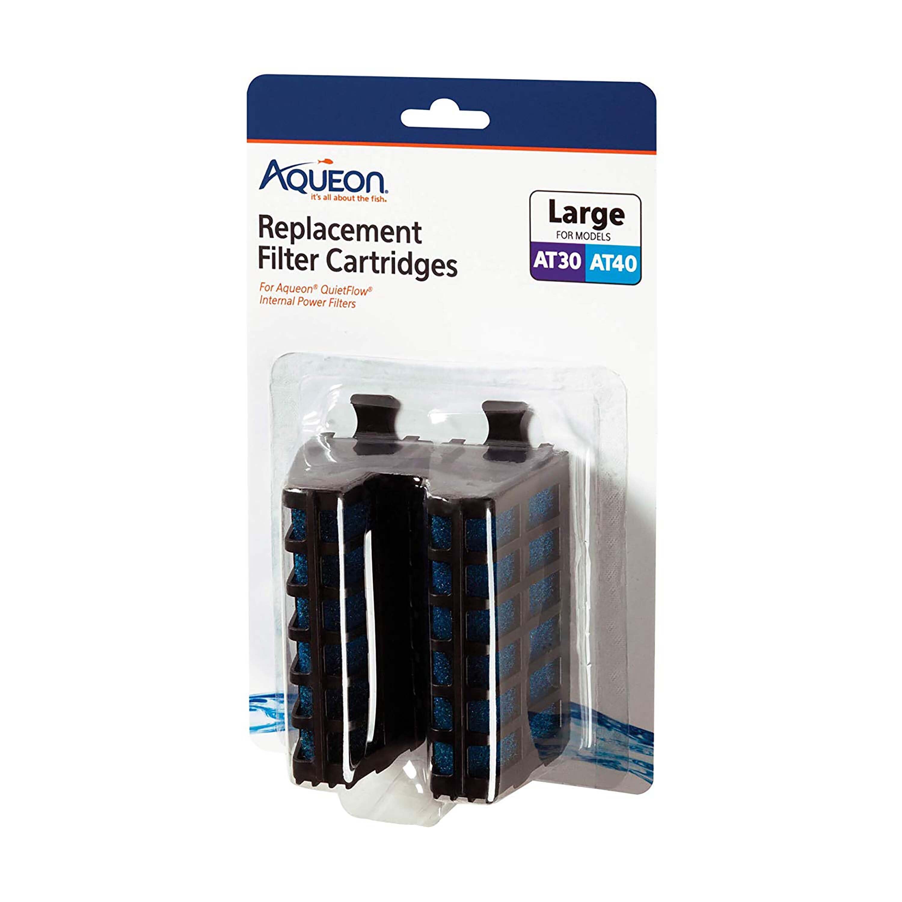 Aqueon Replacement Internal Filter Cartridge - Large - 2 Pack
