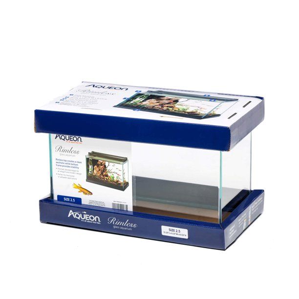 Aqueon Rimless Rectangle Aquarium - 2.5 gal