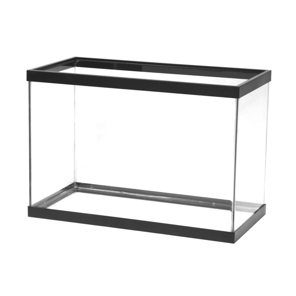 Aqueon Standard Glass Rectangle Aquarium Clear Silicone - Black - 20 High