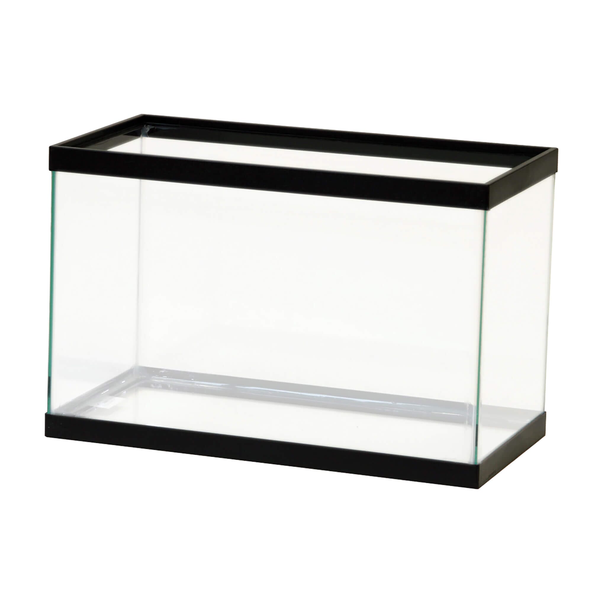 Aqueon Standard Glass Rectangle Aquarium Clear Silicone - Black - 5.5 gal