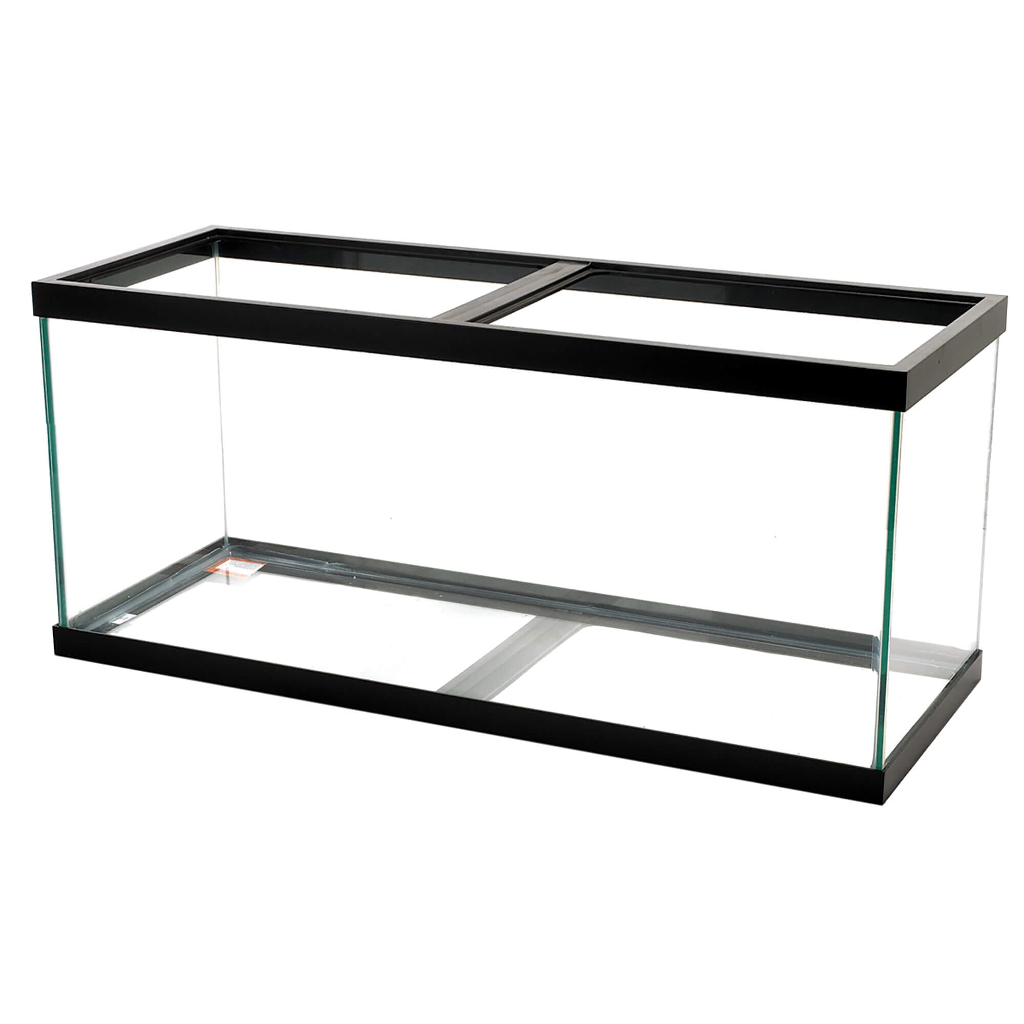 Aqueon Standard Glass Rectangle Aquarium Clear Silicone - Black - 75 gal