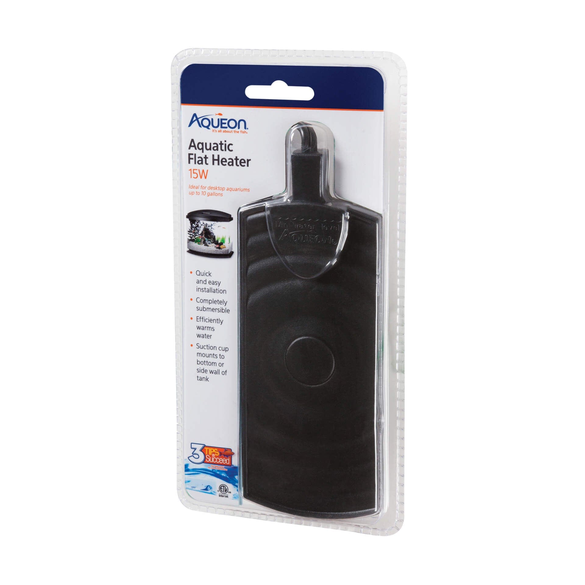 Aqueon Submersible Aquatic Flat Heater - 15 W