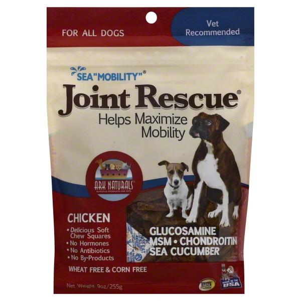 Ark Natural's Joint Rescue/Sea "Mobility" Chicken Soft and Chewy Dog Treats - 9 oz Bag (22 ct)