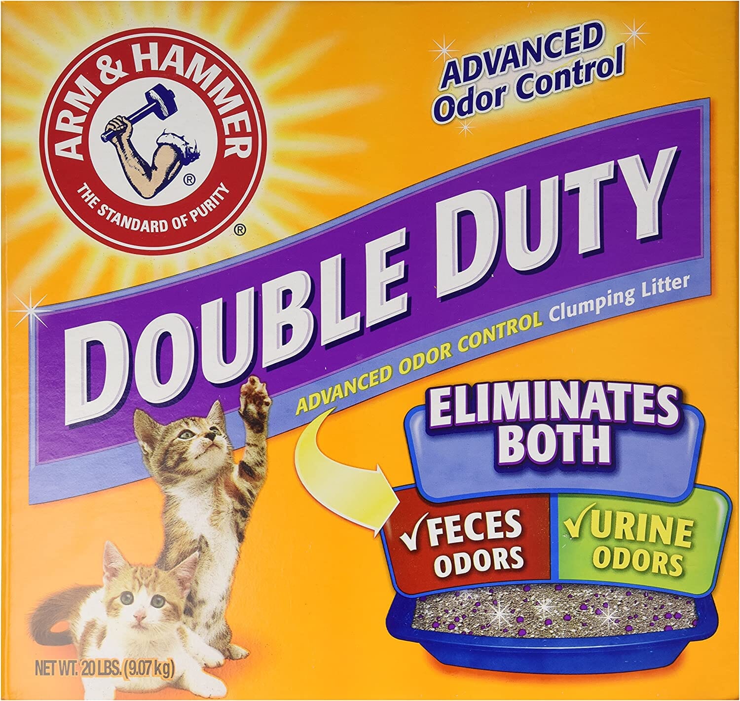 Arm & Hammer Double Duty Clumping Cat Litter - 20 Lbs - 2 Pack
