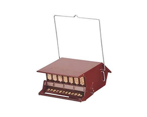 Audubon Bird'S Delight Squirrel-Resistant and Metal Wild Bird Feeder - Red - 9 Lbs