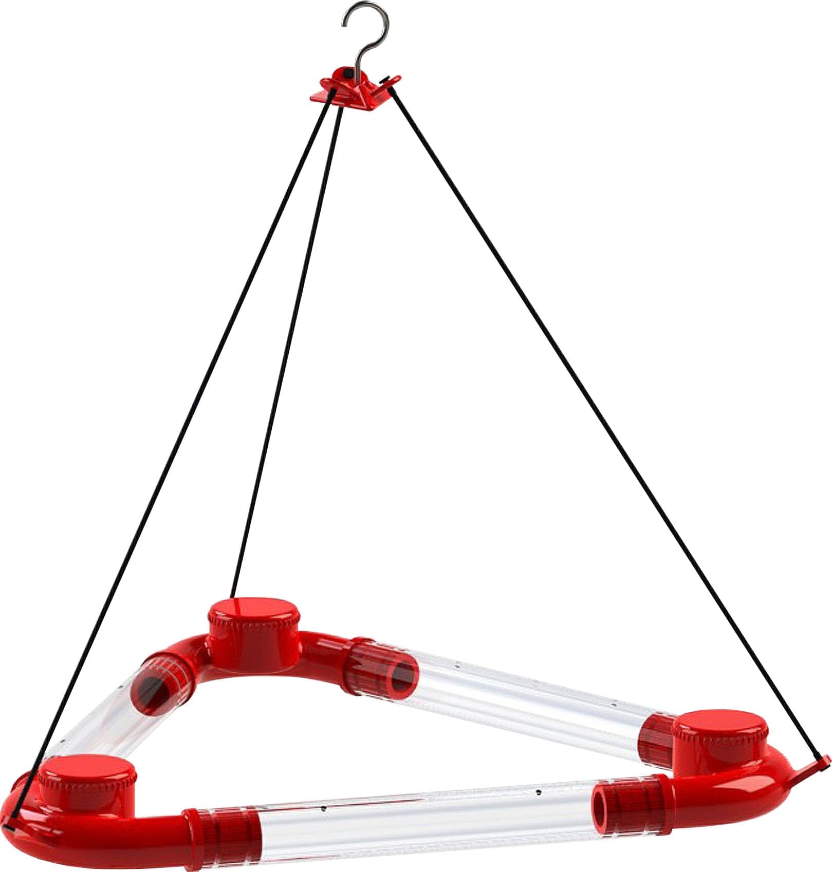 Audubon Dinner Bell Plastic Hummingbird Feeder - Red - 8 Oz Cap