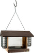 Audubon Going Green Ranch with Suet Plastic Hopper Wild Bird Feeder - Tan and Brown - 3.5 Lbs Cap