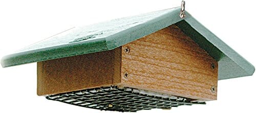 Audubon Going Green Upside Down Suet Wild Bird Feeder - Tan and Green - 2 Cake Cap