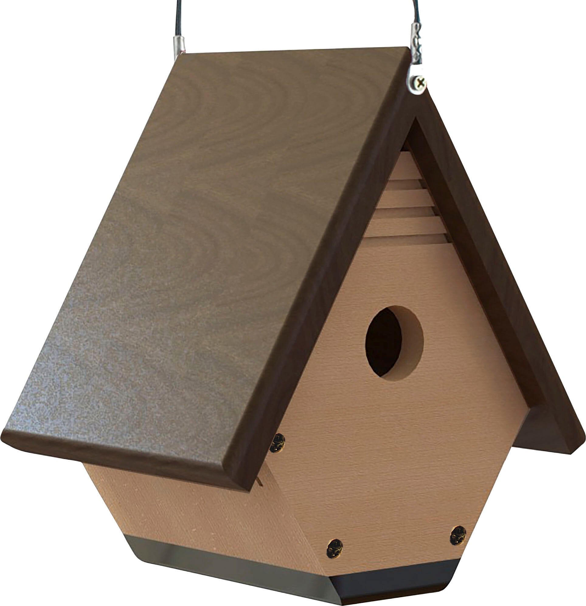Audubon Going Green Wren Wild Bird House - Tan/Brown - 6.9 X 6.25 X 8.25 I