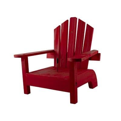 Audubon Lake & Cabin Adirondack Chair Squirrel Feeder - Red