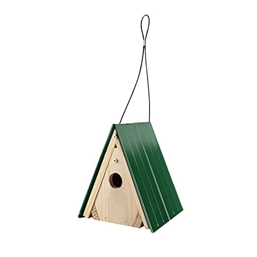Audubon Lake & Cabin Wren Wild Bird House - Green