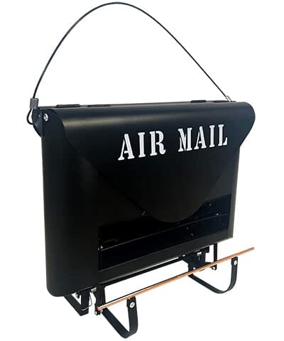 Audubon Modern Farmhouse Squirrel Resistant Air Mail FDR Wild Bird Feeder - Black - 5 Lbs Cap