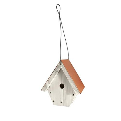 Audubon Nantucket Wren Wild Bird House - White - 6.75 X 7.85 X 10.25