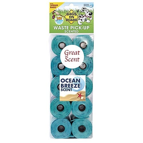 Bags On Board Bac Block'R Refill Bags Dog Wastebags - Assorted - 140 Count