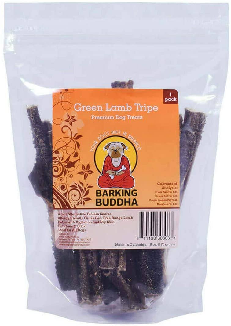 Barking Buddha Lamb Green Tripe Sticks Natural Dog Chews - 6 oz