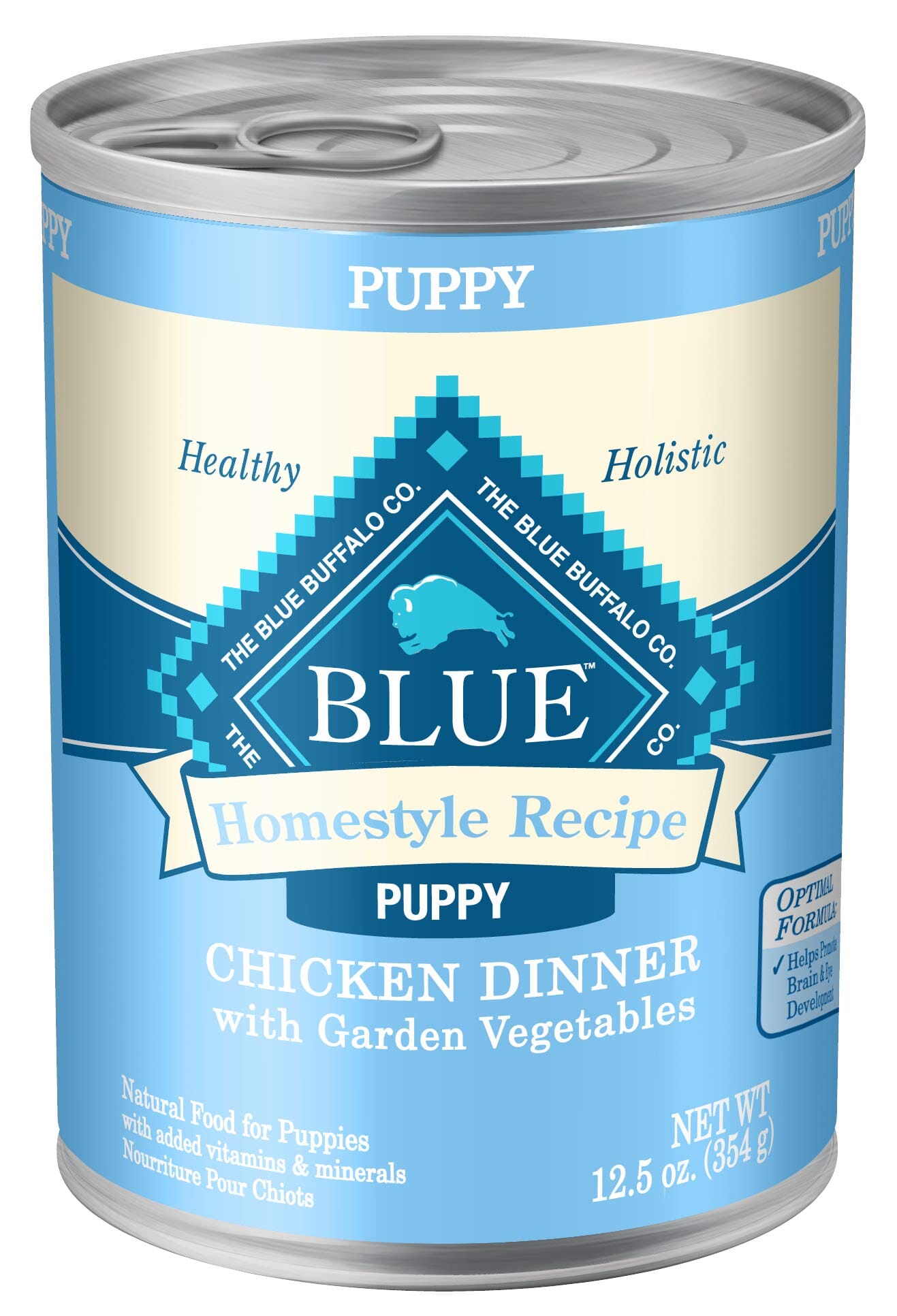 Blue Buffalo Homestyle Recipe Chicken Natural Puppy Canned Dog Food - 12.5 Oz - Case of 12
