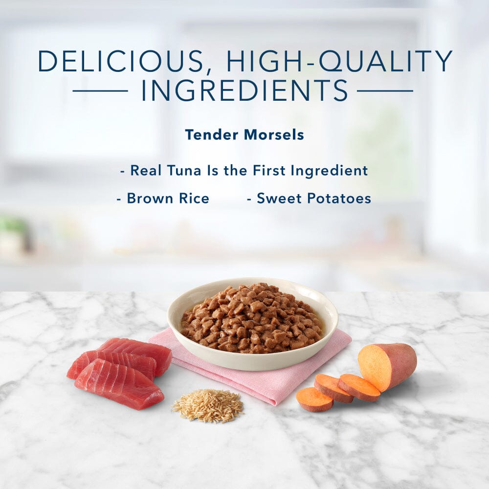 Blue Buffalo Tastefuls Natural Tender Morsels Tuna Entree Wet Cat Food
