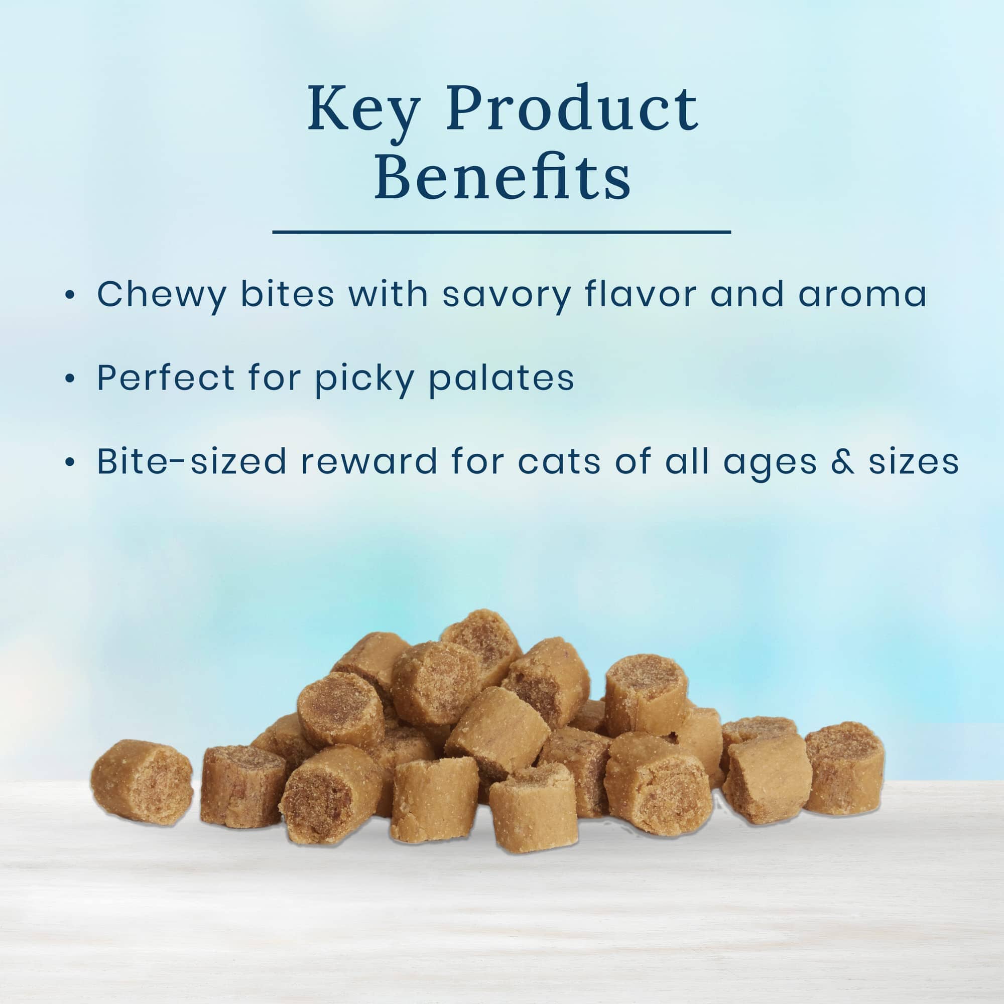 Blue Buffalo True Chews Natural Alaskan Pollack Chewy Cat Treats - 3 Oz