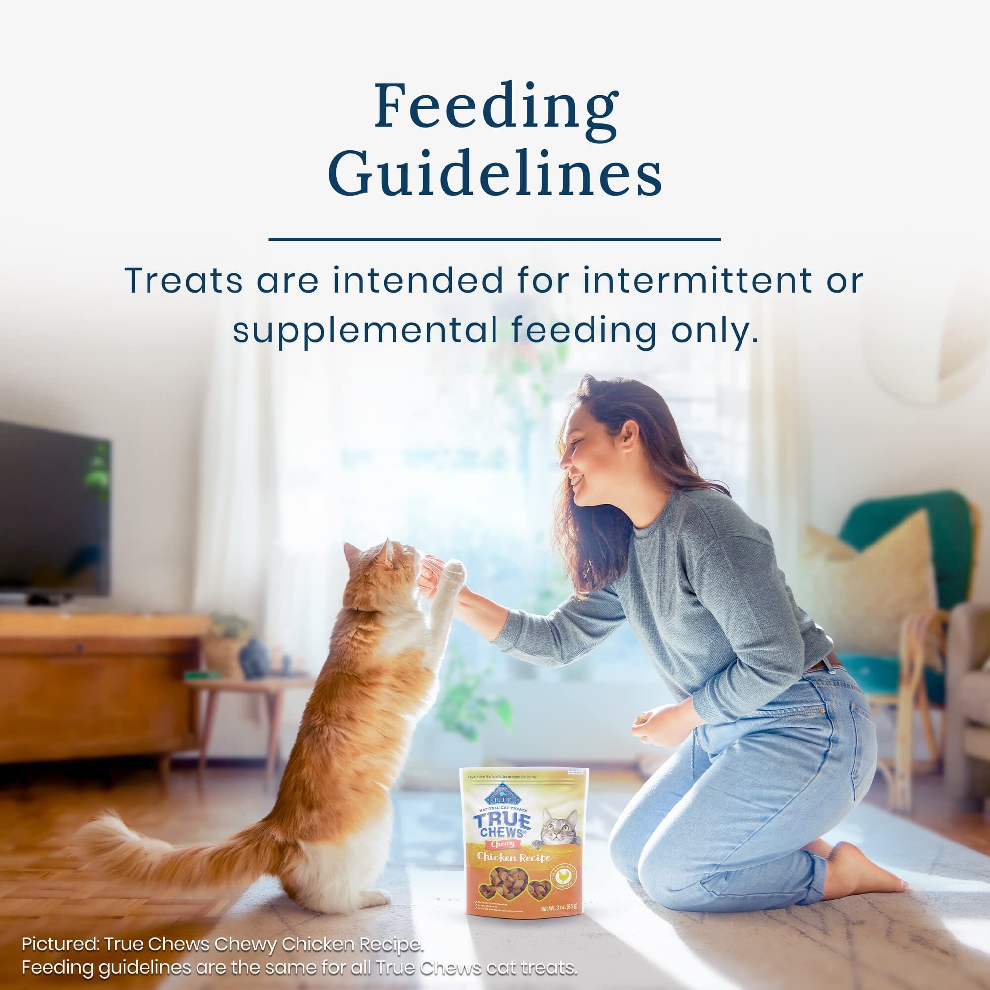 Blue Buffalo True Chews Natural Alaskan Pollack Chewy Cat Treats - 3 Oz