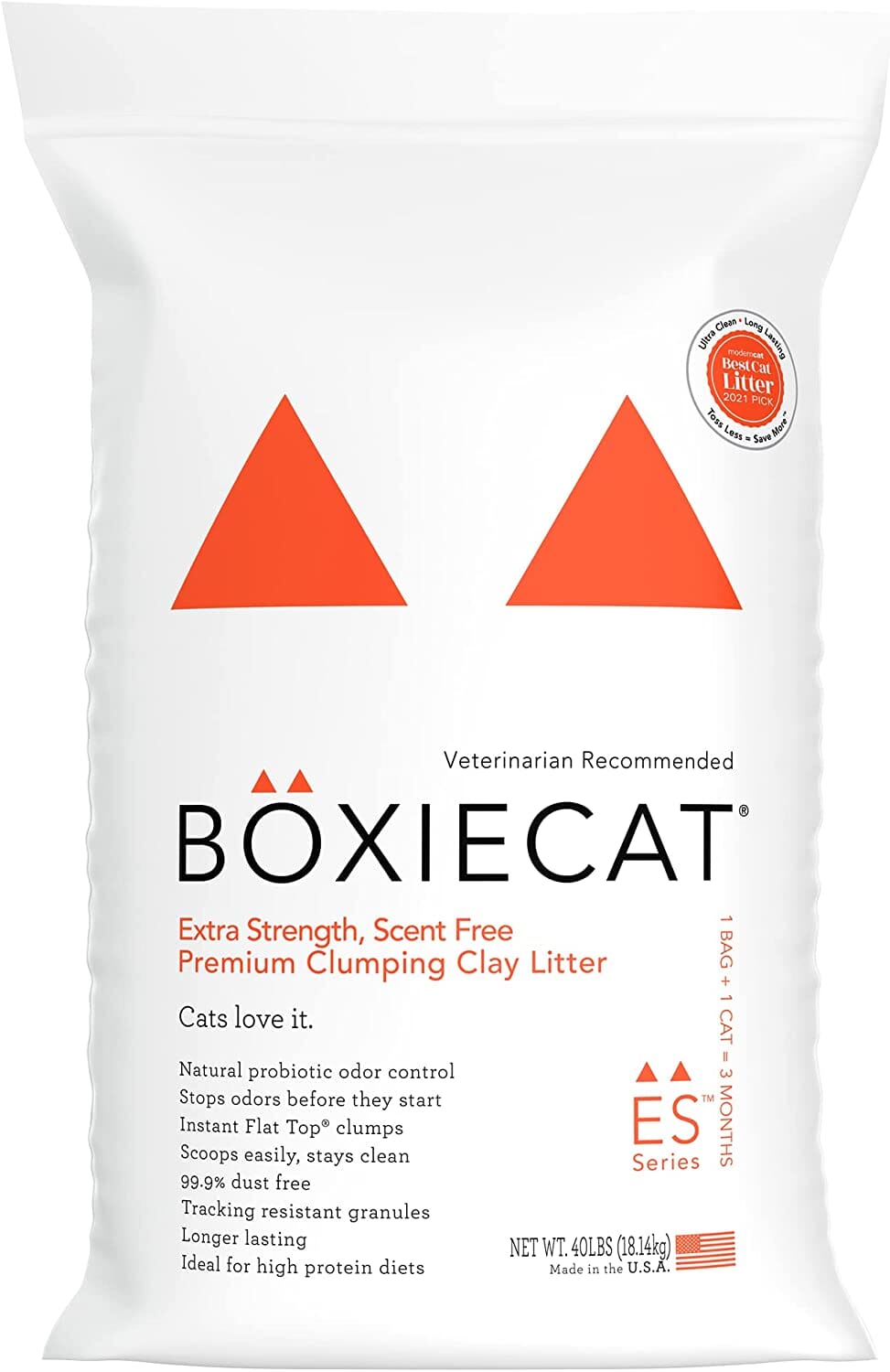 Boxiecat Extra Strength Clay Cat Litter - 40 Lbs