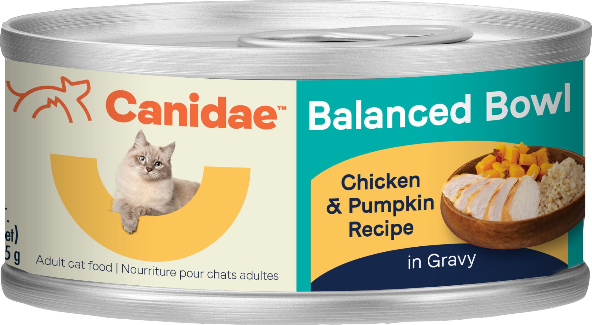Canidae Balanced Bowl Cat Wet Food Canned Cat Food - Chicken/Pumpkin - 3 Oz - Case of 24