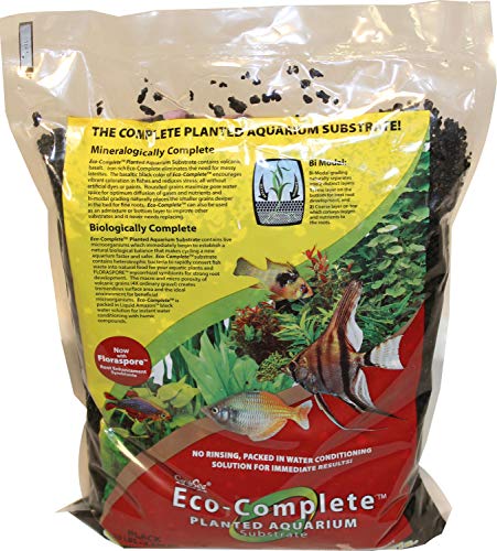 CaribSea Eco-Complete Planted - Black - 10 lb - Pack of 4
