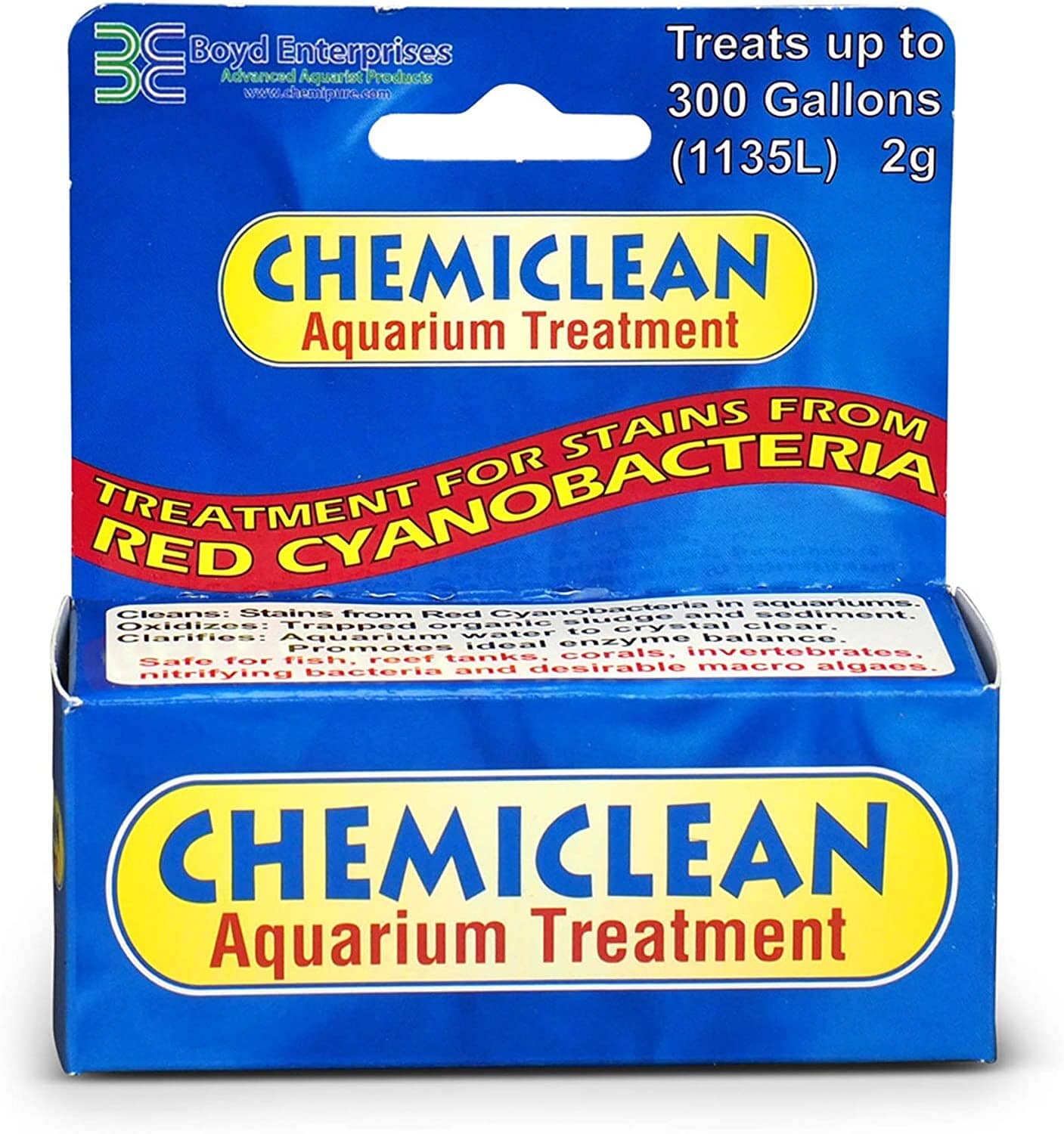 Chemiclean Chemiclean Red Slime Remover Aquarium and Fish Medication - 2 Gm