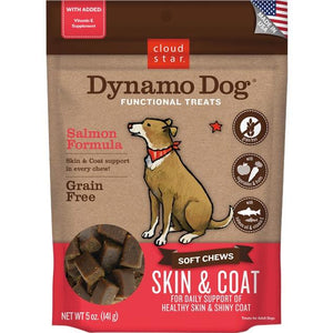 Cloud Star Grain-Free Skin & Coat Soft and Chewy Dog Treats - Salmon