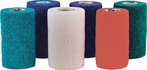 Coflex-Vet Cohesive Bandage - Assorted Rainbow - 4 In X 5 Yd - 18 Pack