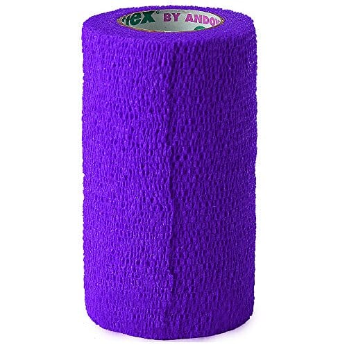 Coflex-Vet Cohesive Bandage - Purple - 4 In X 5 Yd - 18 Pack