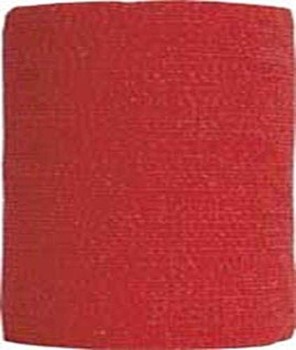 Coflex-Vet Cohesive Bandage - Red - 4 In X 5 Yd - 18 Pack