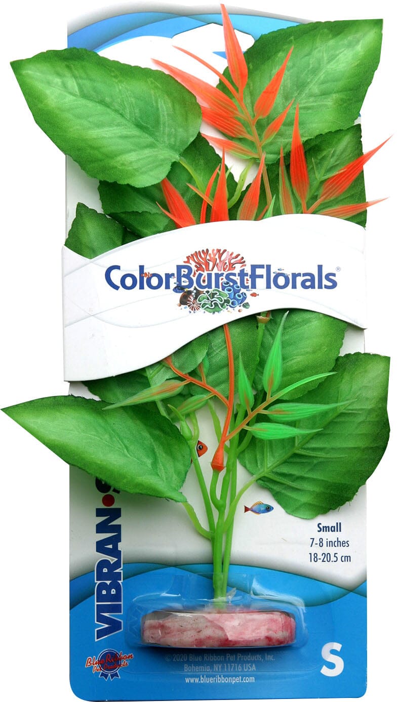 Colorburst Florals Marshwood Silk Style Plastic Aquarium Plant - Green - Small