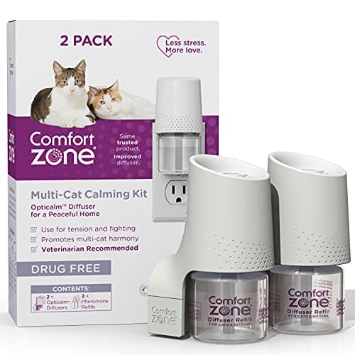 Comfort Zone Multi-Cat Diffuser Kit for Cats - 48 Ml - 2 Pack